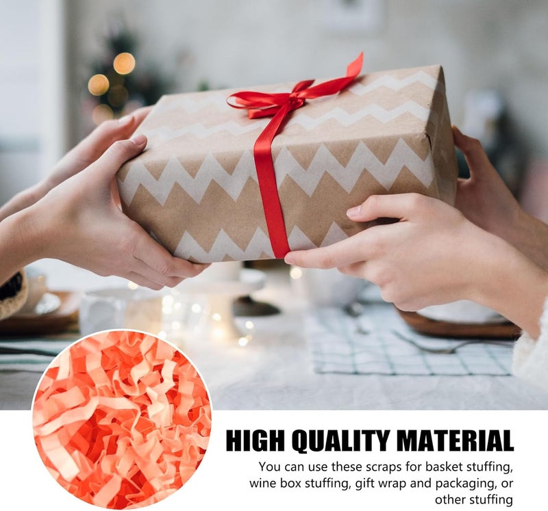 ZEBMOON 2 LB Pink Crinkle Cut Paper Shred Filler Great for Gift Wrapping, Basket Filling, Birthday, Wedding, Valentine's Day, Christmas Day, New Year Party Decorations Filling Supplies - Image 2